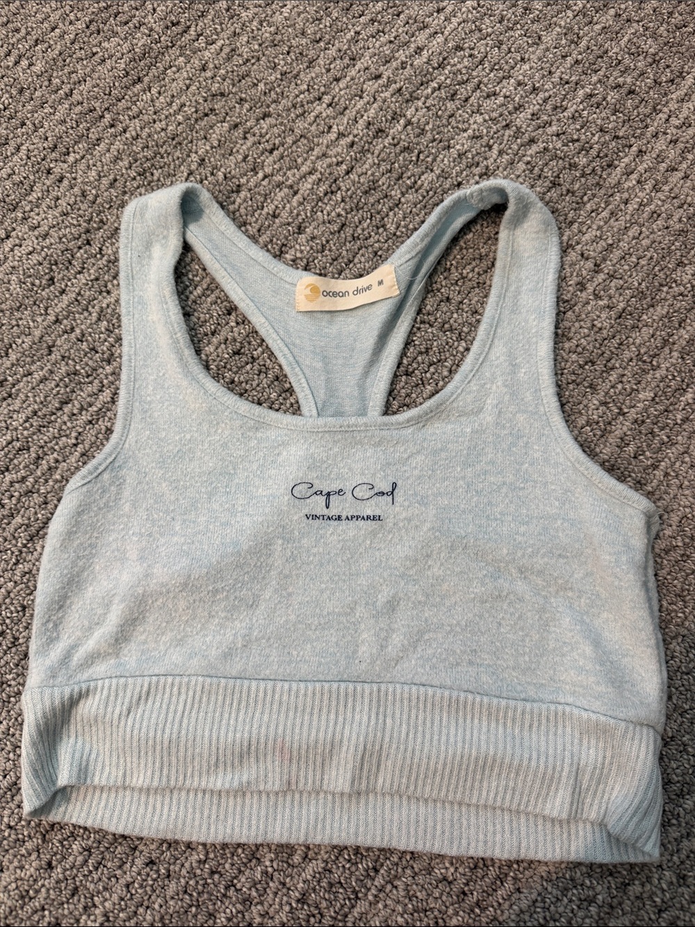 Baby Blue Cape Cod Crop Tank
